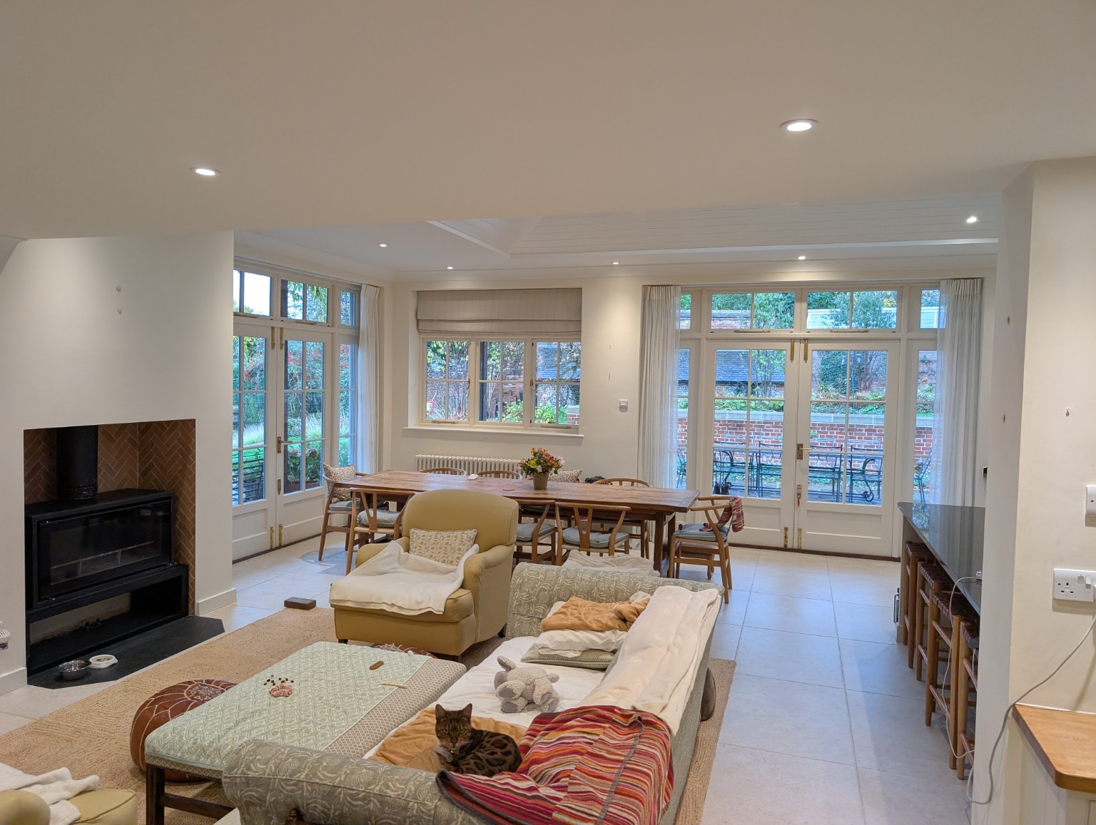 Period home interior professionally decorated using eco-friendly paint in hampshire