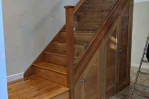 Oak staircase painted in Oil in Hampshire